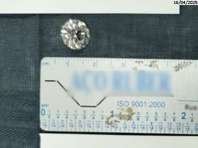 Diamante c/ massa de 4,05 ct